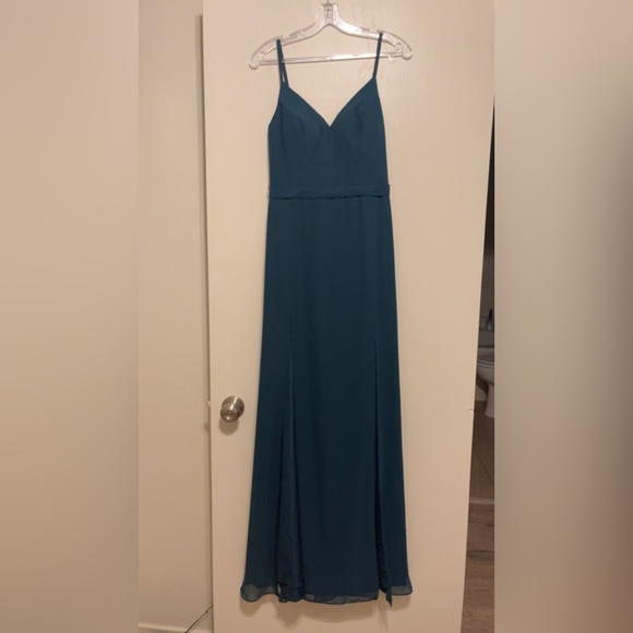 Hunter Green Long Dress - Picture 1 of 3